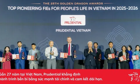 Uy tín được khẳng định qua thời gian: Prudential tiếp tục được vinh danh tại Giải thưởng Rồng Vàng 2026