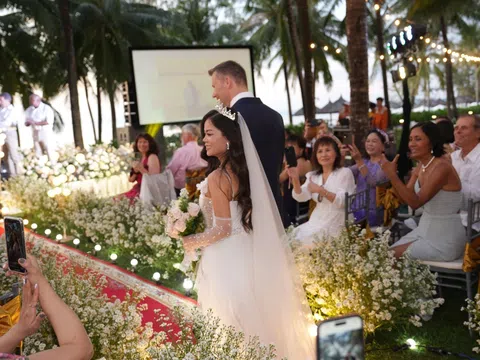 Hoa khôi Tân Lê lộng lẫy trong hôn lễ ‘hoành tráng’ với chàng Hoàng tử Dieter Bruhn