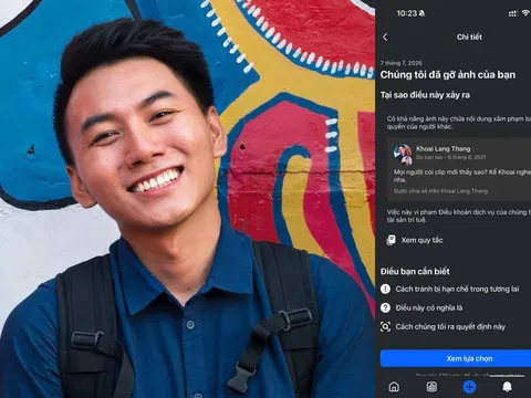 Khoai Lang Thang dở khóc dở cười khi ảnh chính chủ bị đánh bản quyền