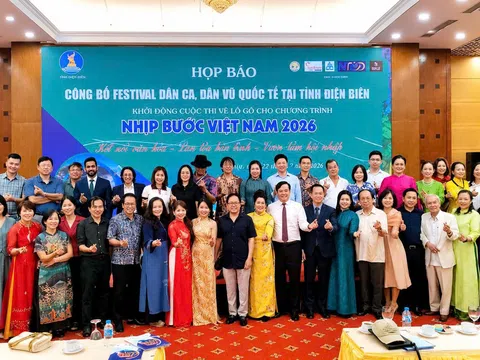 Hơn 100 đoàn nghệ thuật sẽ tham dự Festival Dân ca Dân vũ Quốc tế 2026 tại Điện Biên