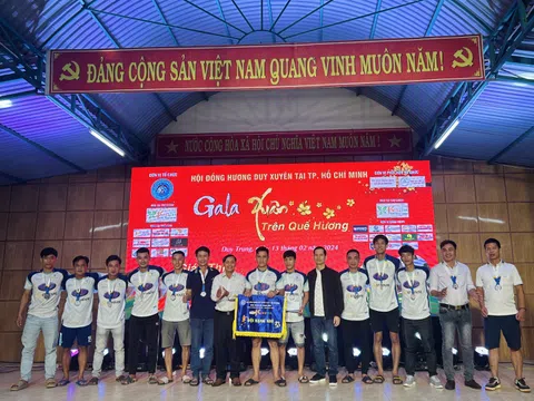 170 triệu đồng được kêu gọi từ giải bóng đá của Hội đồng hương Duy Xuyên tại TP.HCM